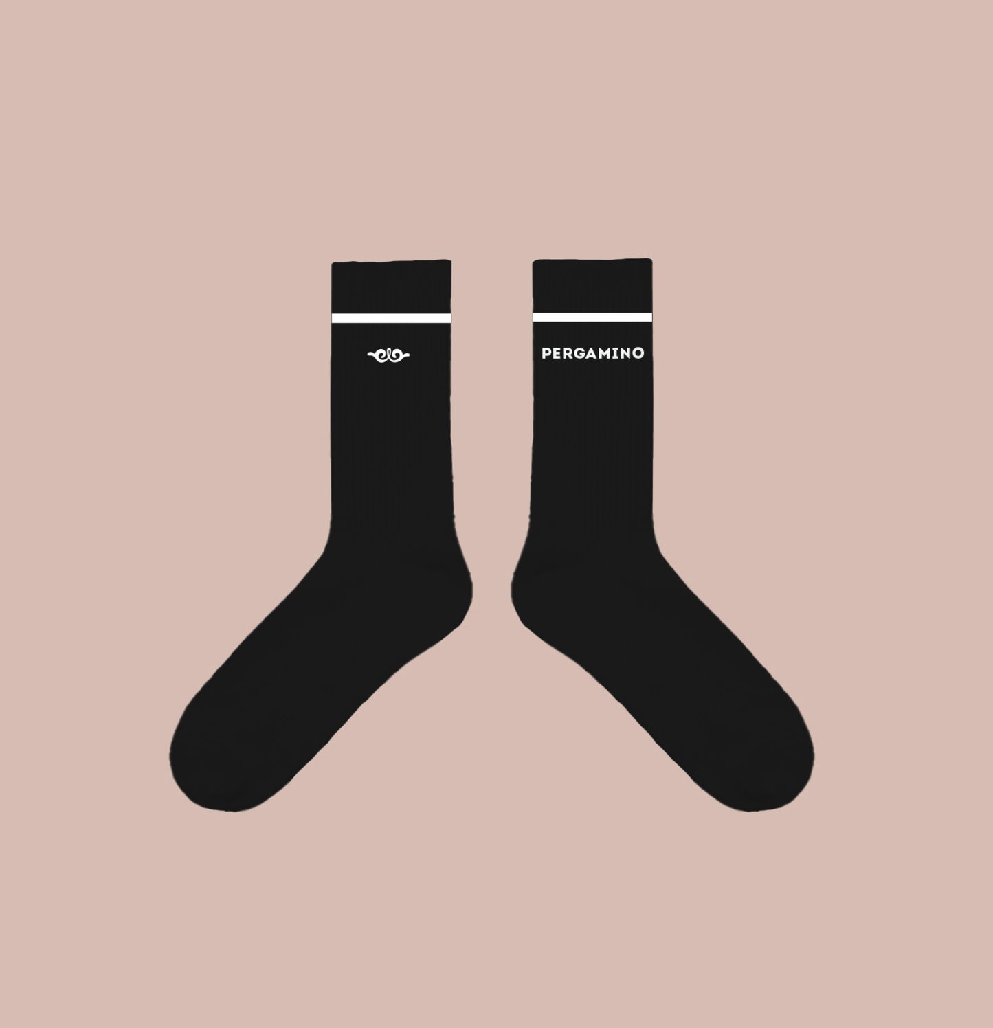 Pergamino Black Socks