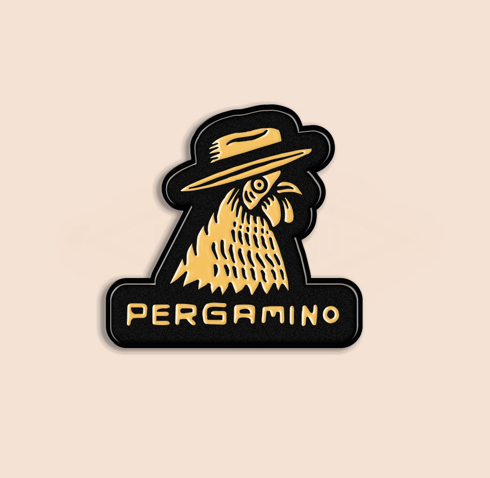 Black / Yellow Roaster Pin