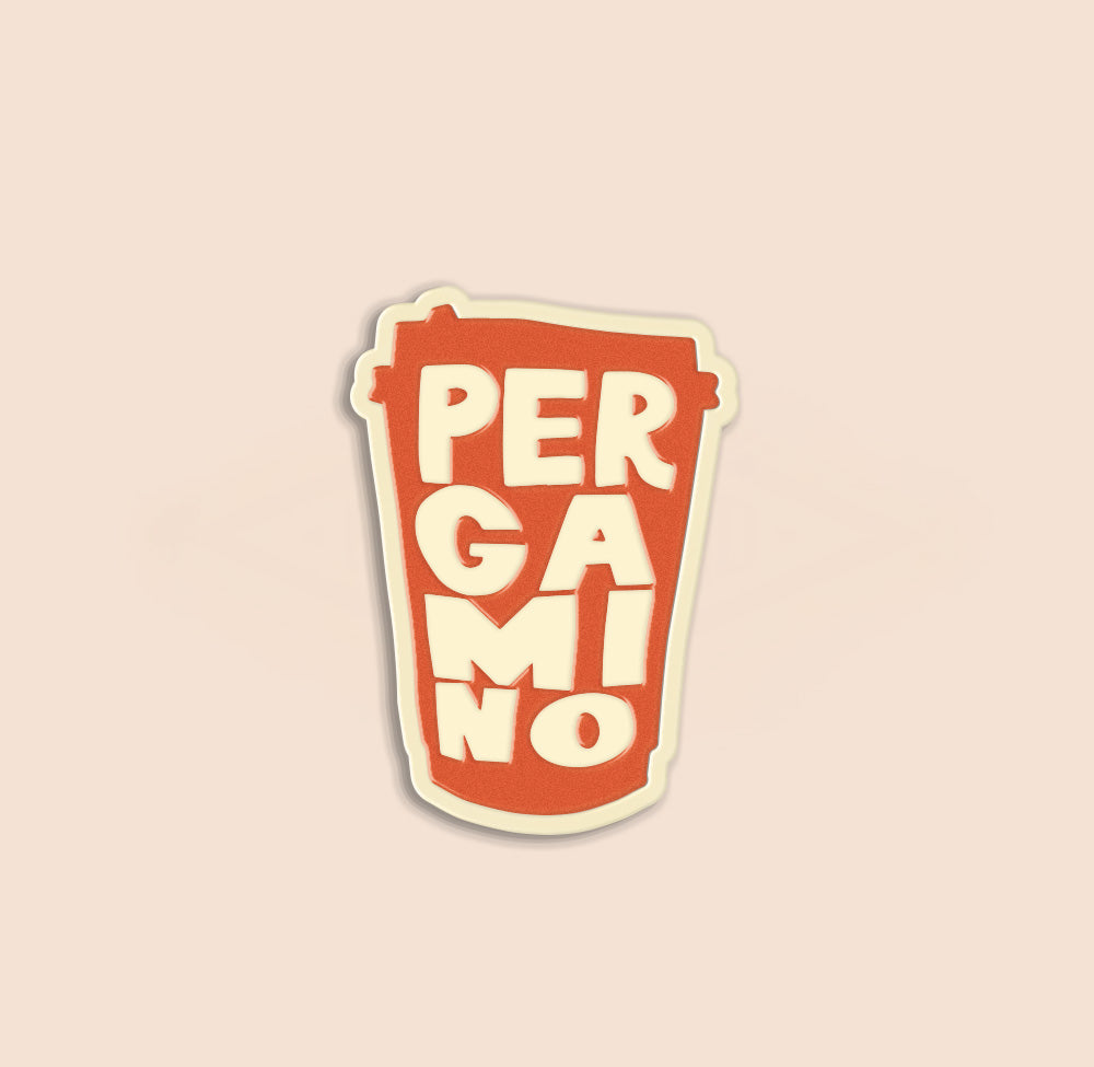 PERGAMINO Orange Cup Pin