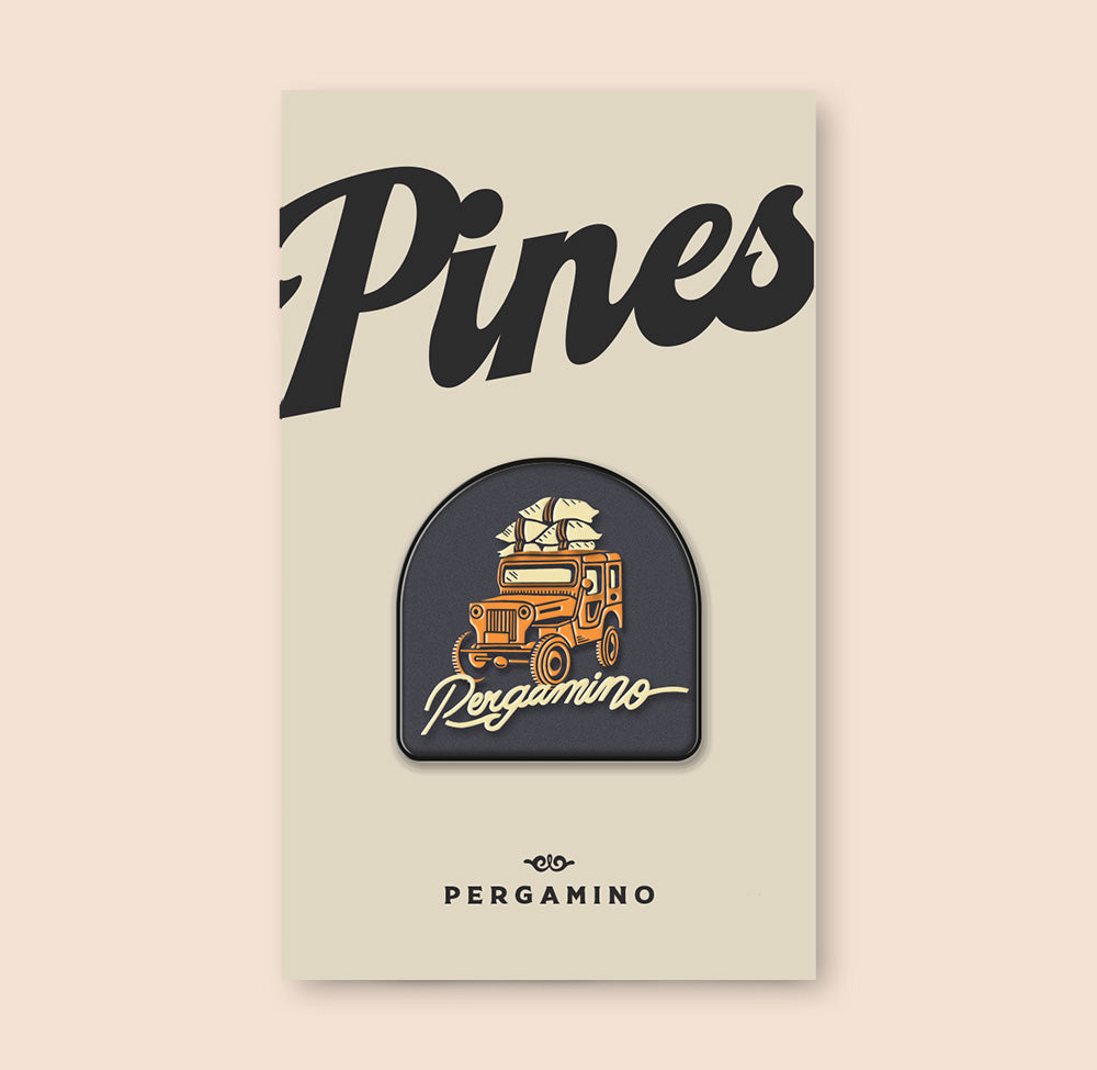 Orange / Gray JEEP Pin