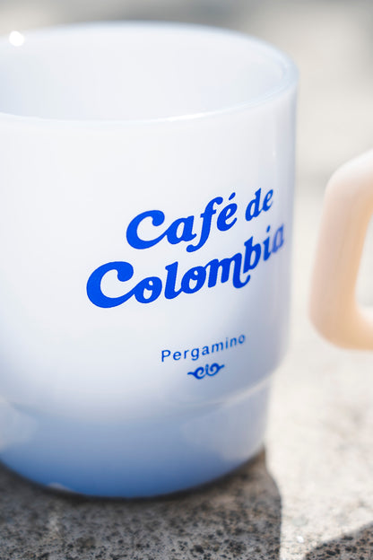 Milk Glass Café de Colombia
