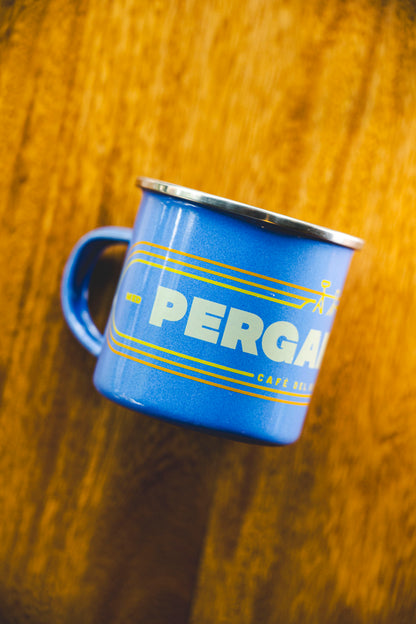 PERGAMINO Purple Retro Camp Mug