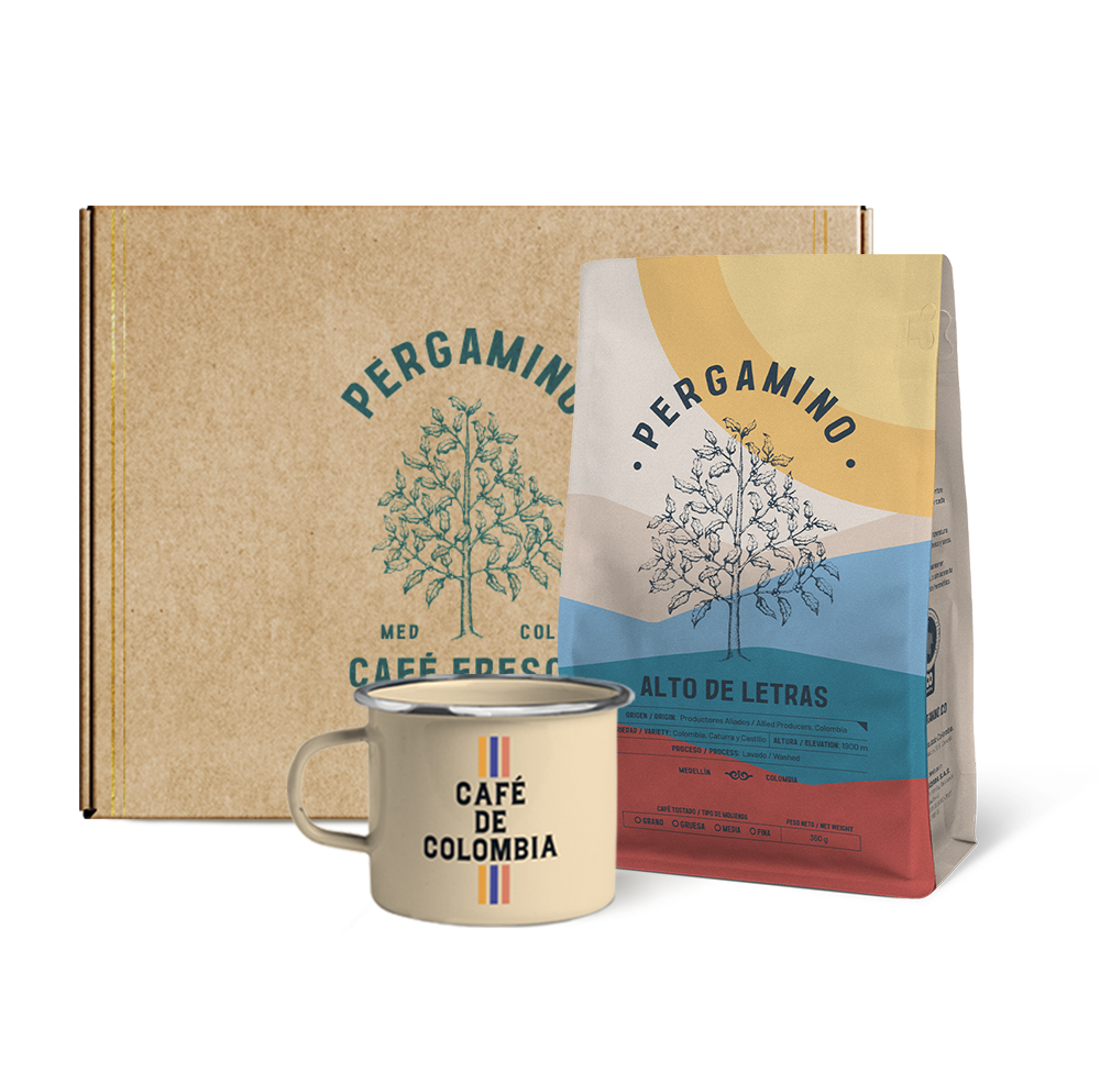 PERGAMINO Coffee Gift Kit + Camp Mug