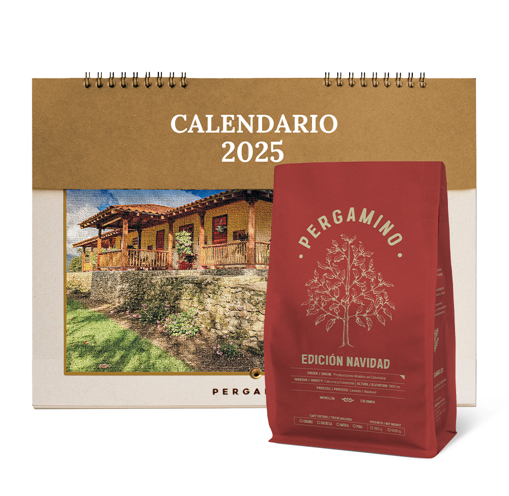 PERGAMINO Christmas Coffee Gift Kit + 2025 Calendar