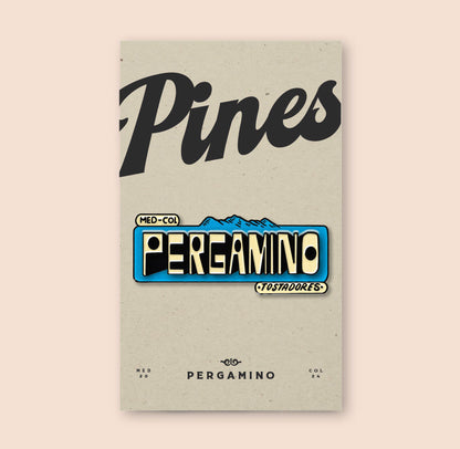 Pin Azul PERGAMINO