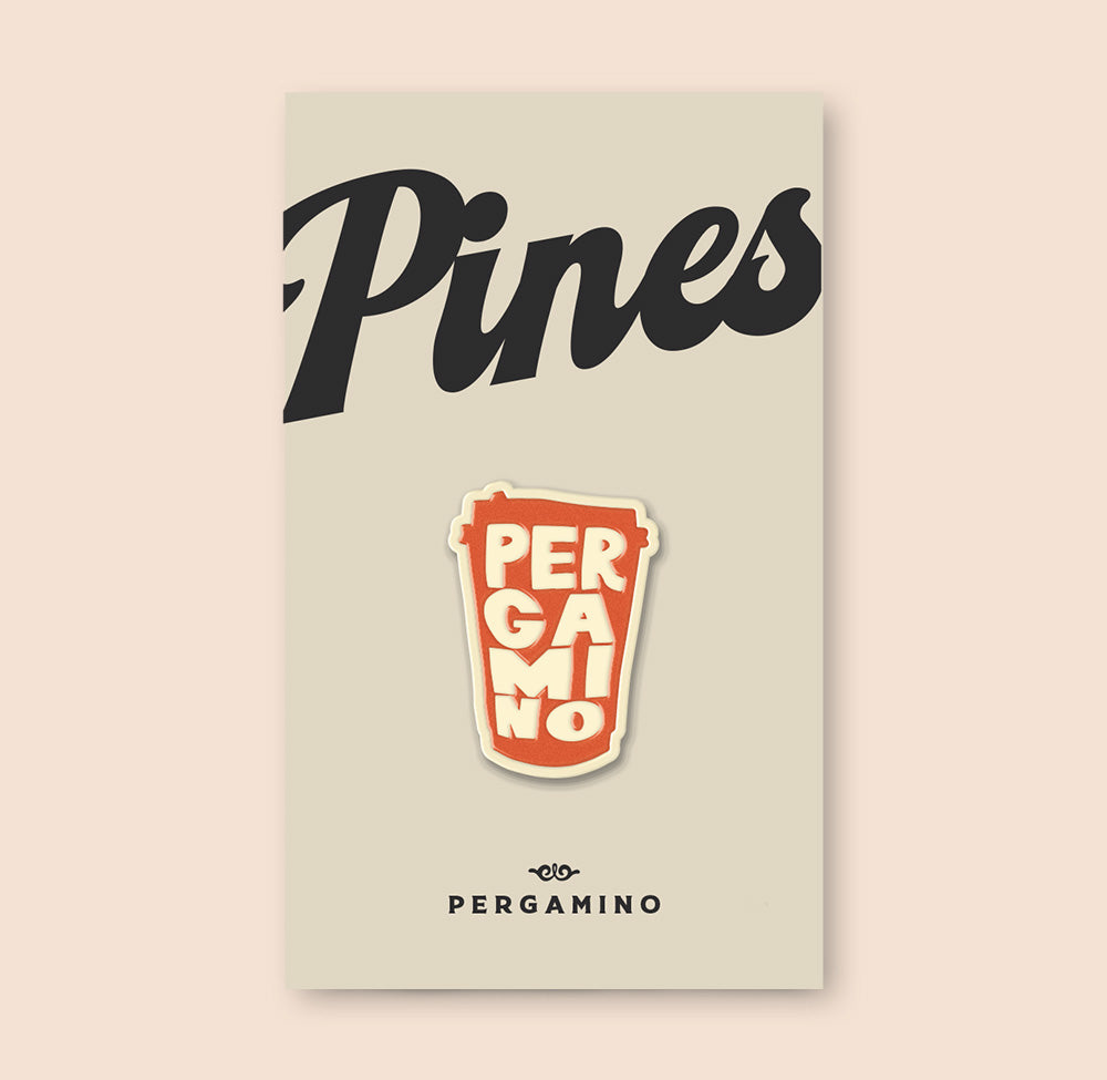 PERGAMINO Orange Cup Pin