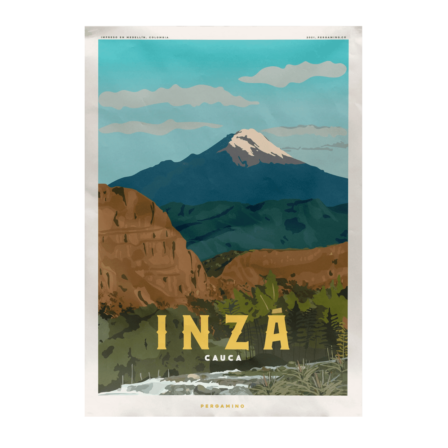 Póster Inzá, Cauca (35cm X 50cm)