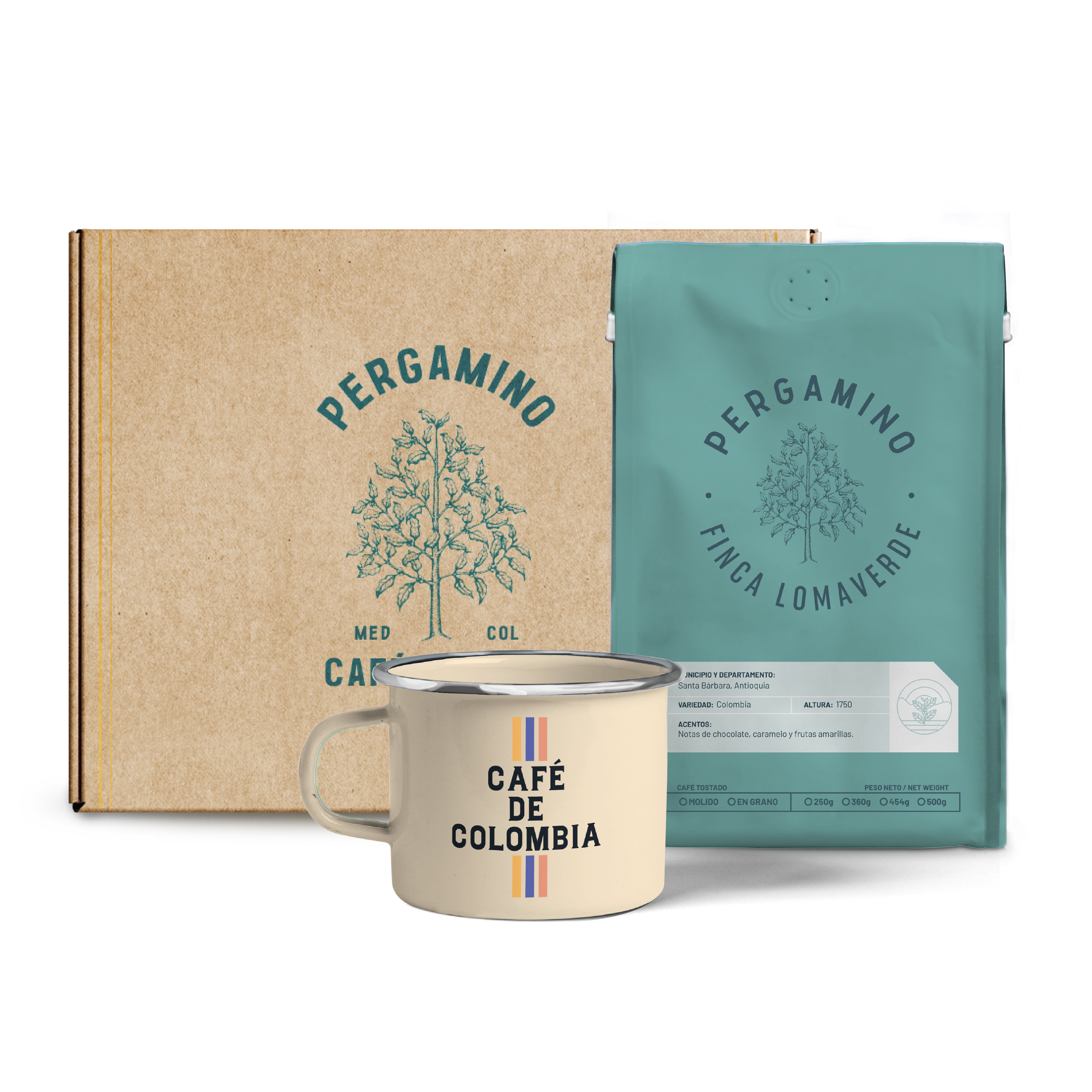 PERGAMINO Coffee Gift Kit + Camp Mug