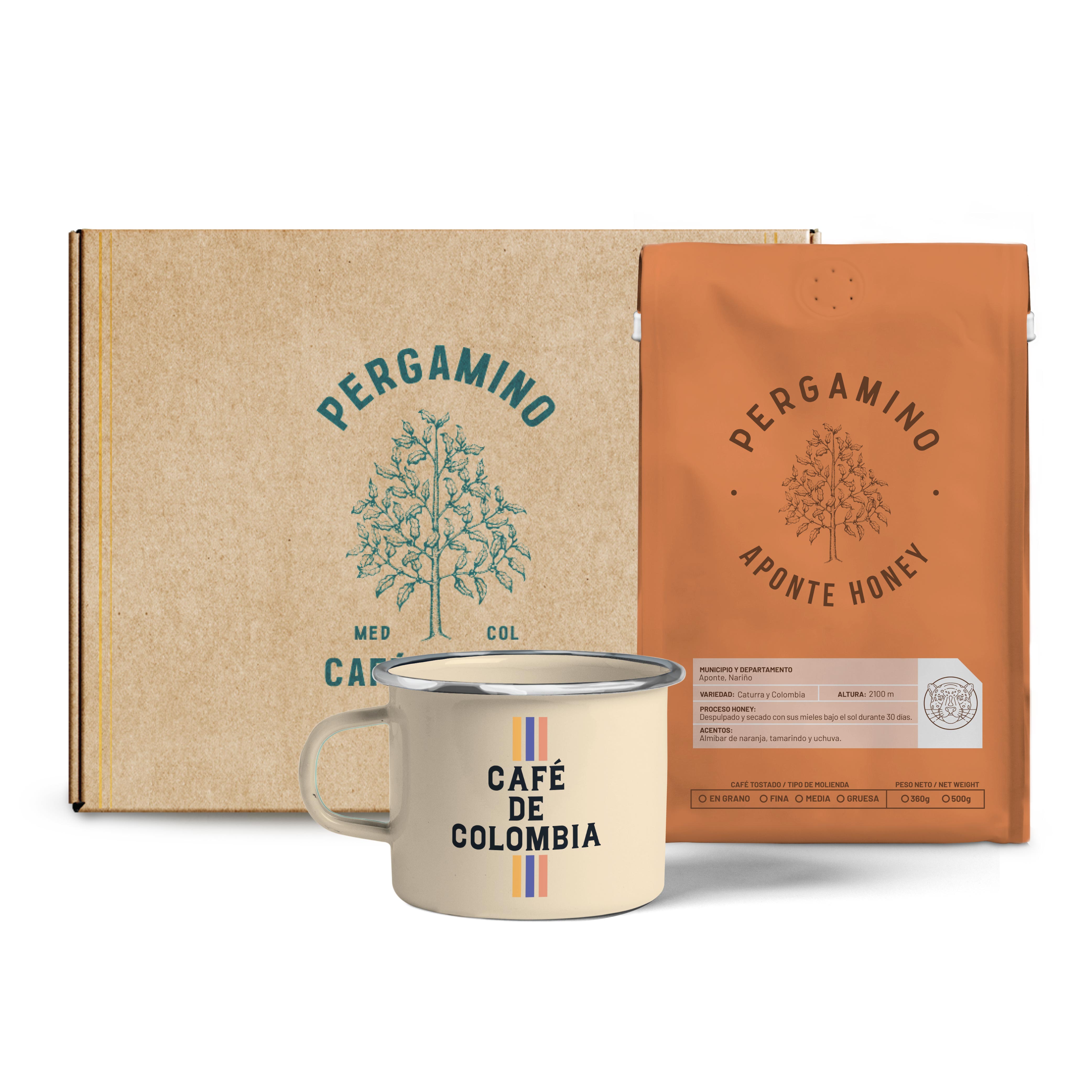 PERGAMINO Coffee Gift Kit + Camp Mug